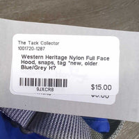Nylon Full Face Hood, snaps, tag *new, older
