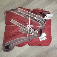 Med Winter Blanket, 2 legs *vgc, 0 wpf, older, mnr hair, dirt, film, dusty, tape, faded, undone stitch
