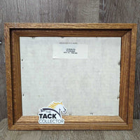 Carousel Horse Painting , Double Matted, Thick Hvy Wood Frame *vgc, dirty, dings, scratches
