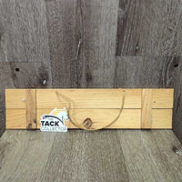 Wood Sign, Top String "Old Cowboys Never Die..." *vgc, chipped edges
