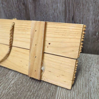 Wood Sign, Top String "Old Cowboys Never Die..." *vgc, chipped edges
