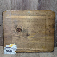 "Oh put my spurs upon my breast" ... Wood Sign *xc, clean, mnr scratches
