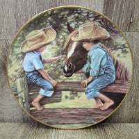 Ceramic Picture Frame 5x7" *vgc, clean, rubs & residue
