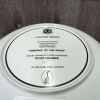 Ceramic Picture Frame 5x7" *vgc, clean, rubs & residue
