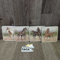 "Wild Horses" by Revelations 4 Coasters, box *xc, faded box
