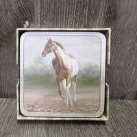 "Wild Horses" by Revelations 4 Coasters, box *xc, faded box
