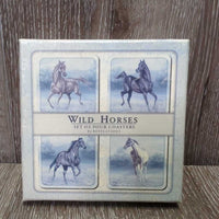 "Wild Horses" by Revelations 4 Coasters, box *xc, faded box
