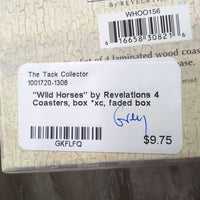 "Wild Horses" by Revelations 4 Coasters, box *xc, faded box
