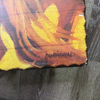 "Spirit" 2 Horses Painting on Wood by Diane Whitehead *vgc, ding/dent, mnr scratches
