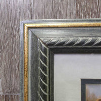 "Northwood Collection" Carriage Pony Painting - Print, Double Matted, Wood Frame *gc, dirty
