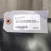 Tall Lined Rubber Riding Boot *like new
