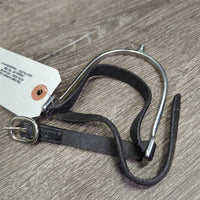 1 ONLY Fine POW Spurm Leather Spur Strap *vgc, clean, creases, xholes
