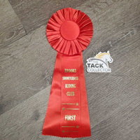 Red Horse Show Ribbon *vgc, inscribed, curled eges