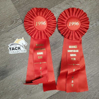 Red Horse Show Ribbon *vgc, inscribed, curled eges
