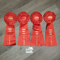 Red Horse Show Ribbon *vgc, inscribed, curled eges
