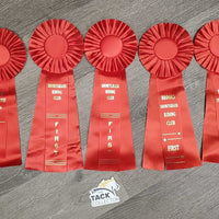 Red Horse Show Ribbon *vgc, inscribed, curled eges