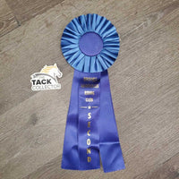 Blue Horse Show Ribbon *vgc, inscribed, curled eges