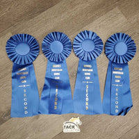 Blue Horse Show Ribbon *vgc, inscribed, curled eges
