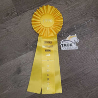 Yellow Horse Show Ribbon *vgc, inscribed, curled eges
