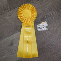 Yellow Horse Show Ribbon *vgc, inscribed, curled eges
