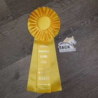 Yellow Horse Show Ribbon *vgc, inscribed, curled eges