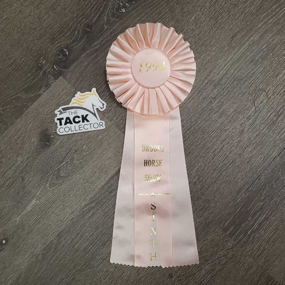 Pink Horse Show Ribbon *vgc, inscribed, curled eges
