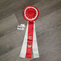 Xlg Red Horse Show Ribbon *vgc, inscribed, curled eges
