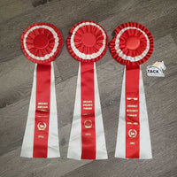 Xlg Red Horse Show Ribbon *vgc, inscribed, curled eges
