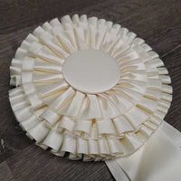 Xlg White Red Horse Show Ribbon *vgc, inscribed, curled eges
