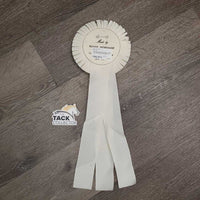 Xlg White Red Horse Show Ribbon *vgc, inscribed, curled eges