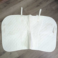Thin Double Back Quilt Jumper Saddle Pad *vgc, clean, mnr stains & puckers
