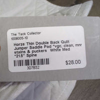 Thin Double Back Quilt Jumper Saddle Pad *vgc, clean, mnr stains & puckers
