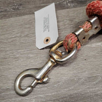 Stiff Nylon Lead Rope *fair, faded, stained, pills, rust, dirt, stiff snap
