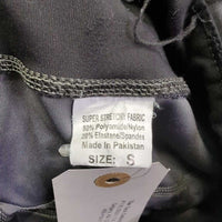 Full Sticky Seat Riding Tight Breeches, Pull On *gc/fair, undone stitching, cracking logos, seam rubs/frays, v.pulled waist
