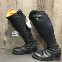 Dress Boots, Zips *gc, clean, No Insoles, repaired zips, mnr dirt, rubs & toe scuffs

