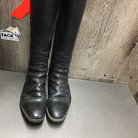 Dress Boots, Zips *gc, clean, No Insoles, repaired zips, mnr dirt, rubs & toe scuffs
