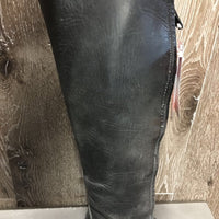 Dress Boots, Zips *gc, clean, No Insoles, repaired zips, mnr dirt, rubs & toe scuffs