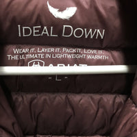 "Ideal Down" Puffy Jacket, Zipper *vgc, mnr cuff & collar stains
