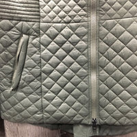 Quilted Puffy Jacket, zipper, back zipper *xc/vgc, dirty pocket