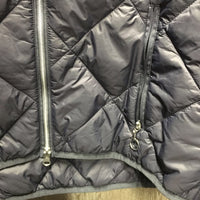 Light Puffy Jacket, zip *gc, dirty pockets, crinkels