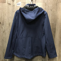 Technical Fleece Lined Riding Jacket, Back Zipper, Detach Hood "Spruce Meadows" *xc, /like newmnr hair
