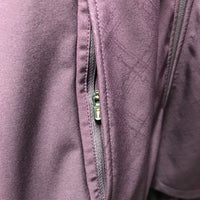 Long Technical Fleece Lined Rider - Coaches Jacket, attached Hood, Back Zip *xc/like new