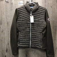 Stretchy Quilt Jacket, zip *xc, loose threads?, sparkles
