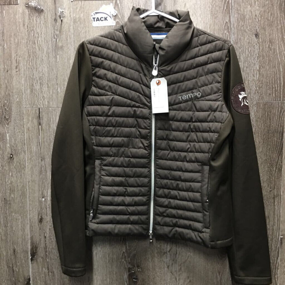 Stretchy Quilt Jacket, zip *xc, loose threads?, sparkles