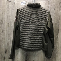 Stretchy Quilt Jacket, zip *xc, loose threads?, sparkles
