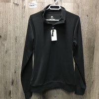 LS Hvy Shirt, 1/2 Zip Up *vgc, linty, hair, mnr dirt?stain
