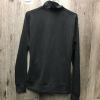 LS Hvy Shirt, 1/2 Zip Up *vgc, linty, hair, mnr dirt?stain
