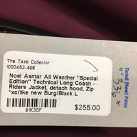 "Special Edition" Technical Long Coach - Riders Jacket, detach hood, Zip *xc/like new

