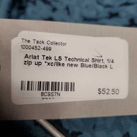 LS Technical Shirt, 1/4 zip up *xc/like new