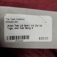 LS Shirt, 1/4 Zip Up *vgc, mnr hair